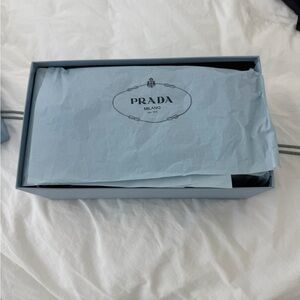 Prada Light Blue Gift Box with Logo Tissue
